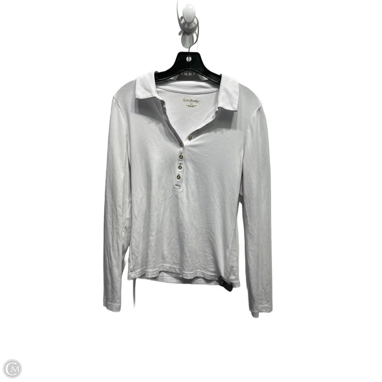 Top Long Sleeve Designer By Lilly Pulitzer In White, Size: Xs