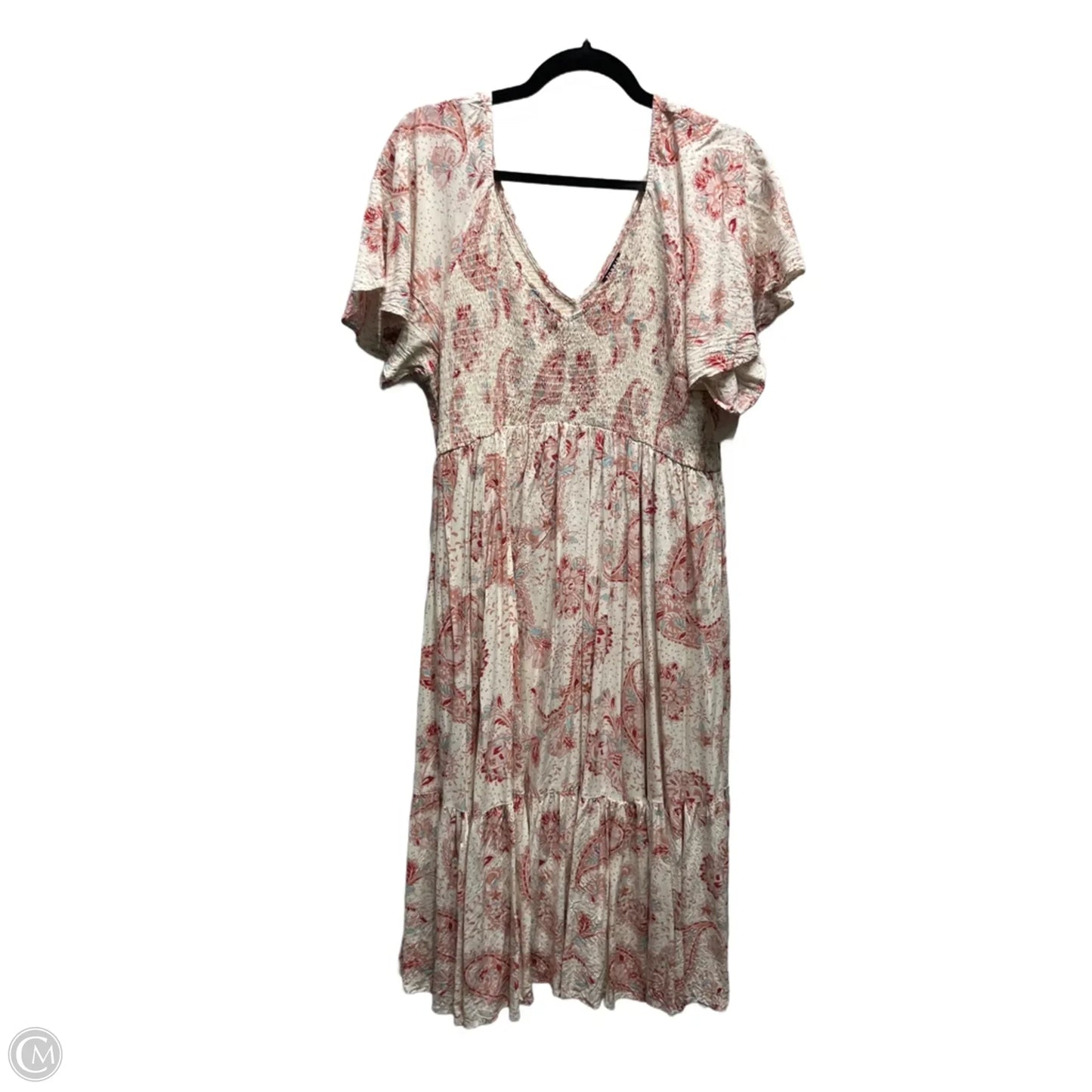 Dress Casual Midi By Torrid In Red & White, Size: 2x