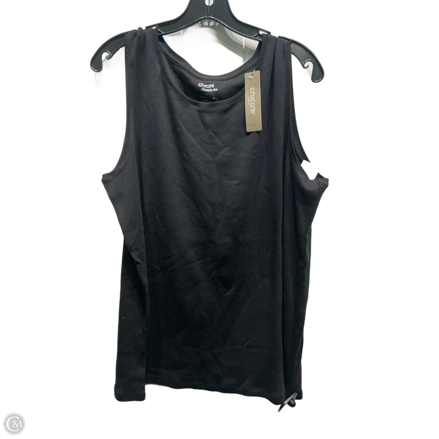 Top Sleeveless Basic By Chicos In Black, Size: Xl