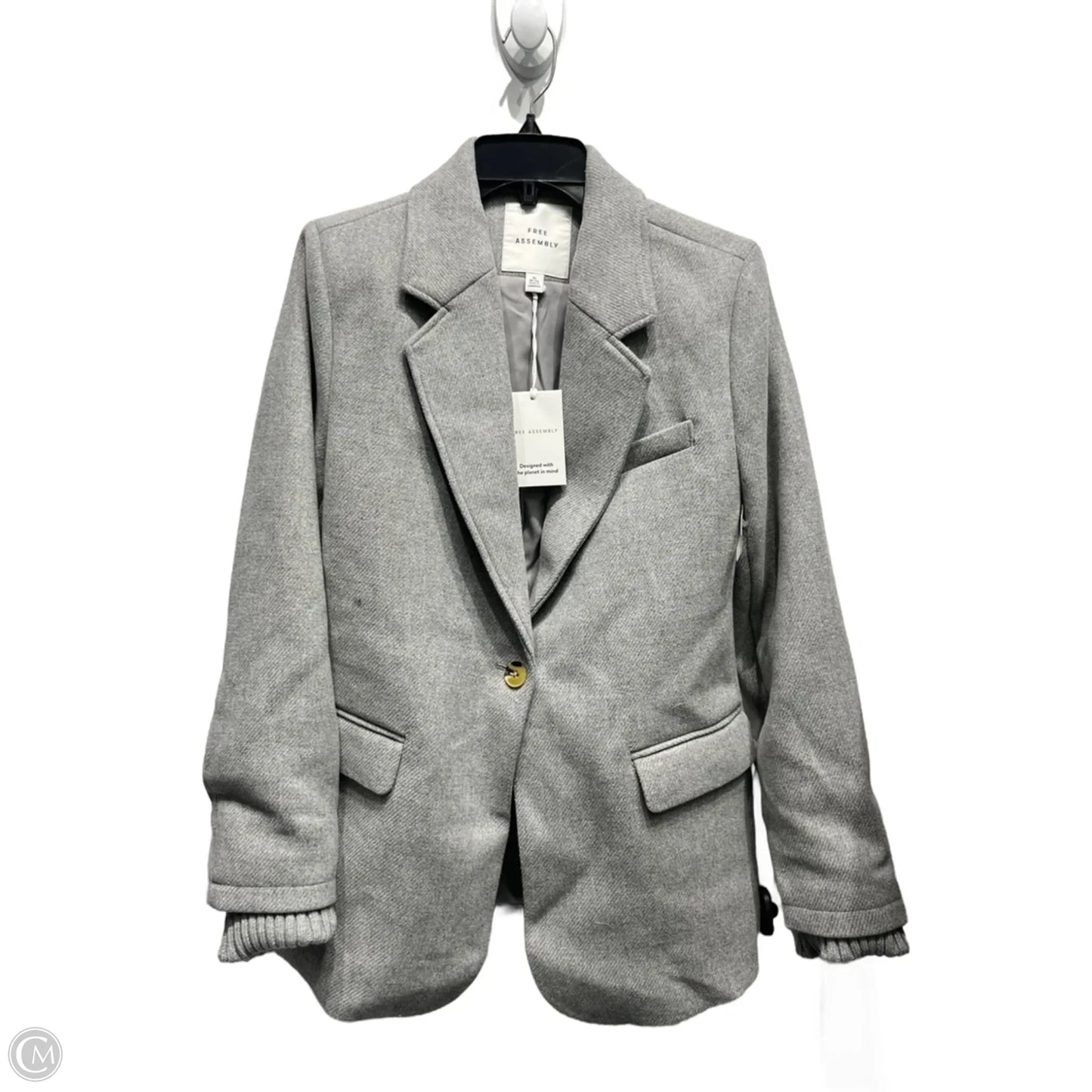 Blazer By Free Assembly In Grey, Size: M