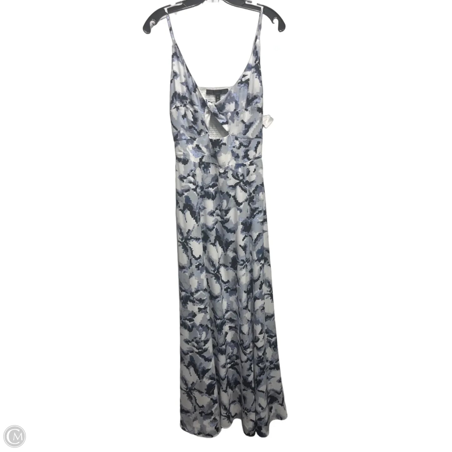 Dress Casual Maxi By White House Black Market In Blue & White, Size: 6