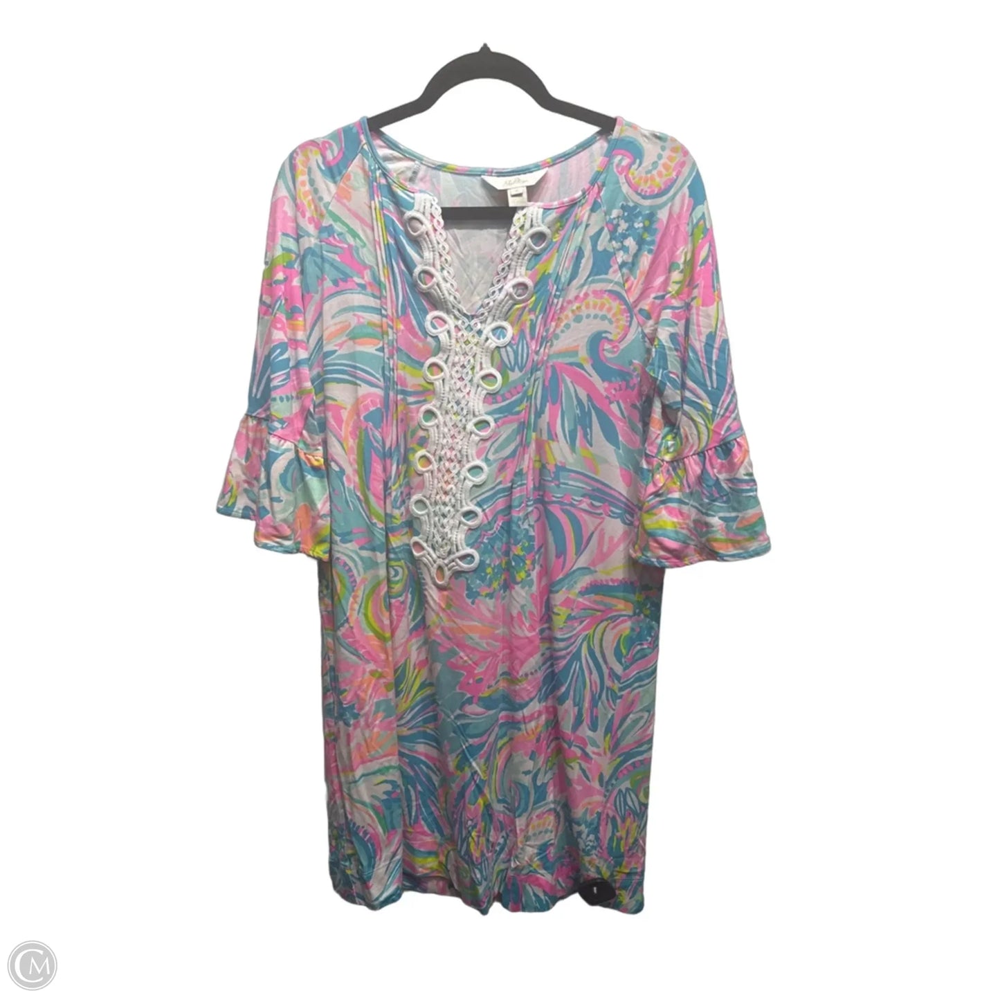 Dress Designer By Lilly Pulitzer In Blue & Pink, Size: M