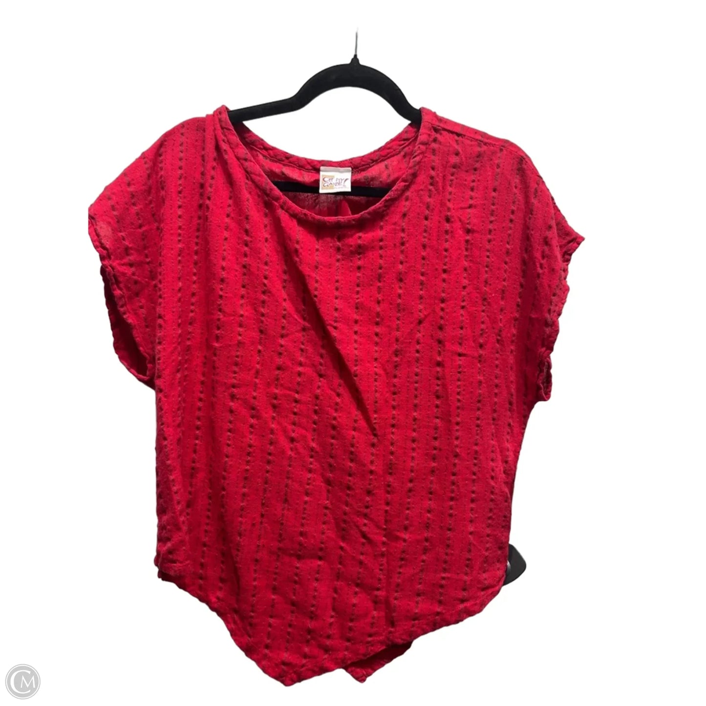 Top Short Sleeve By Oh My Gauze In Red, Size: 2x