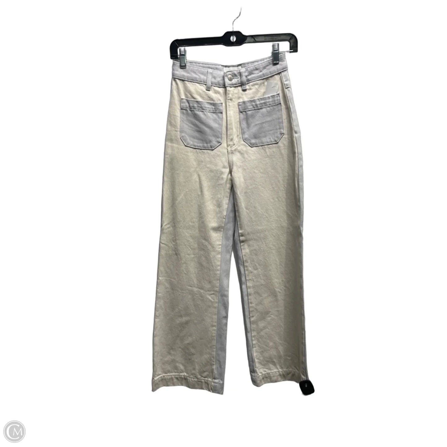 Jeans Wide Leg By Rollas In Grey, Size: 0