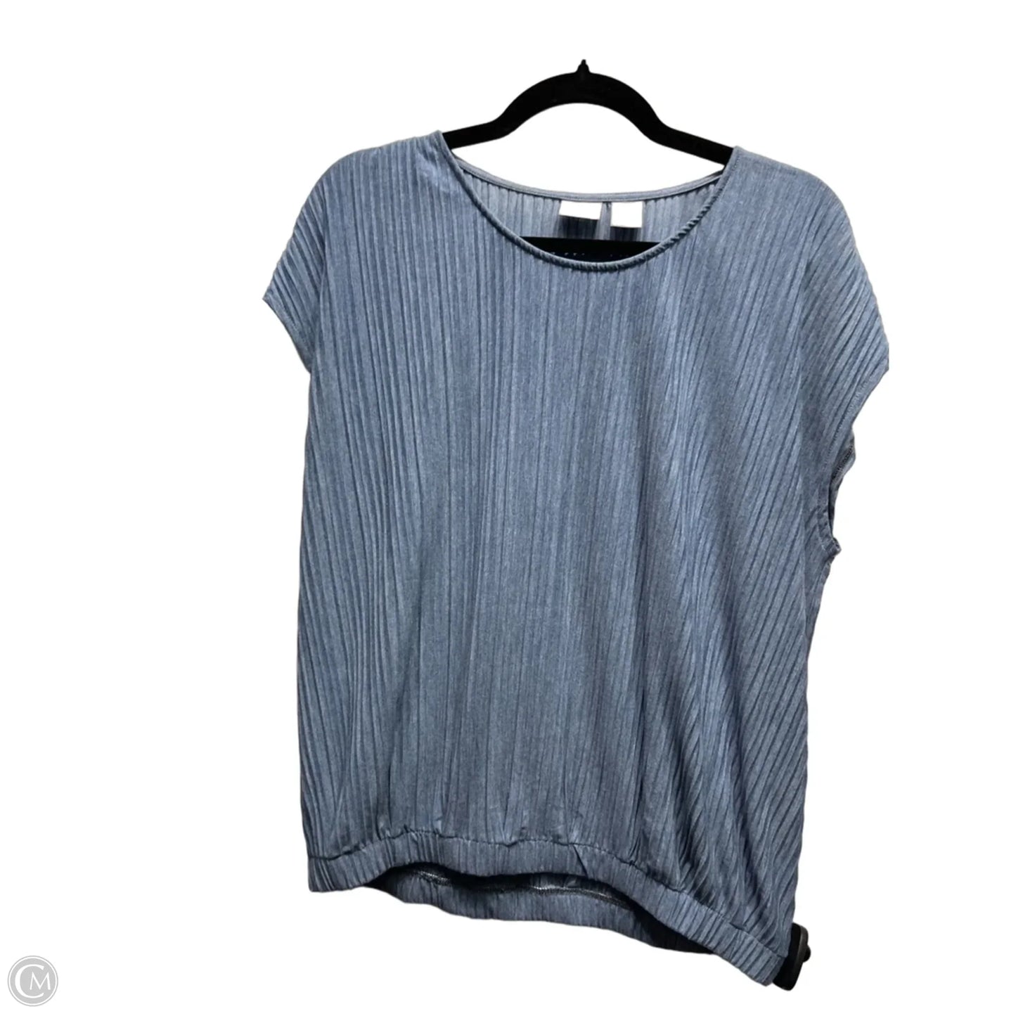 Top Short Sleeve By Chicos In Blue, Size: M