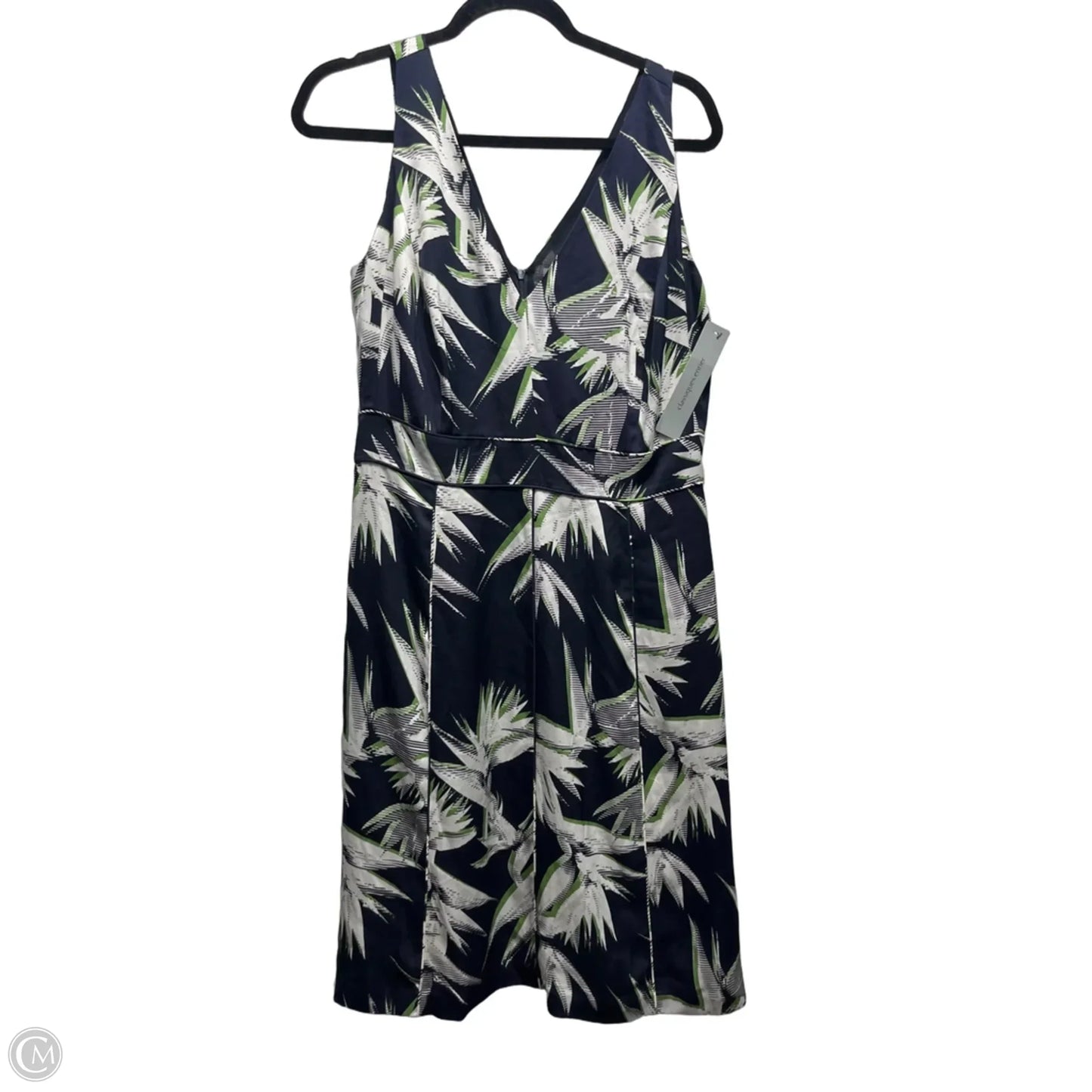 Dress Work By Classique In Blue & Green, Size: 12