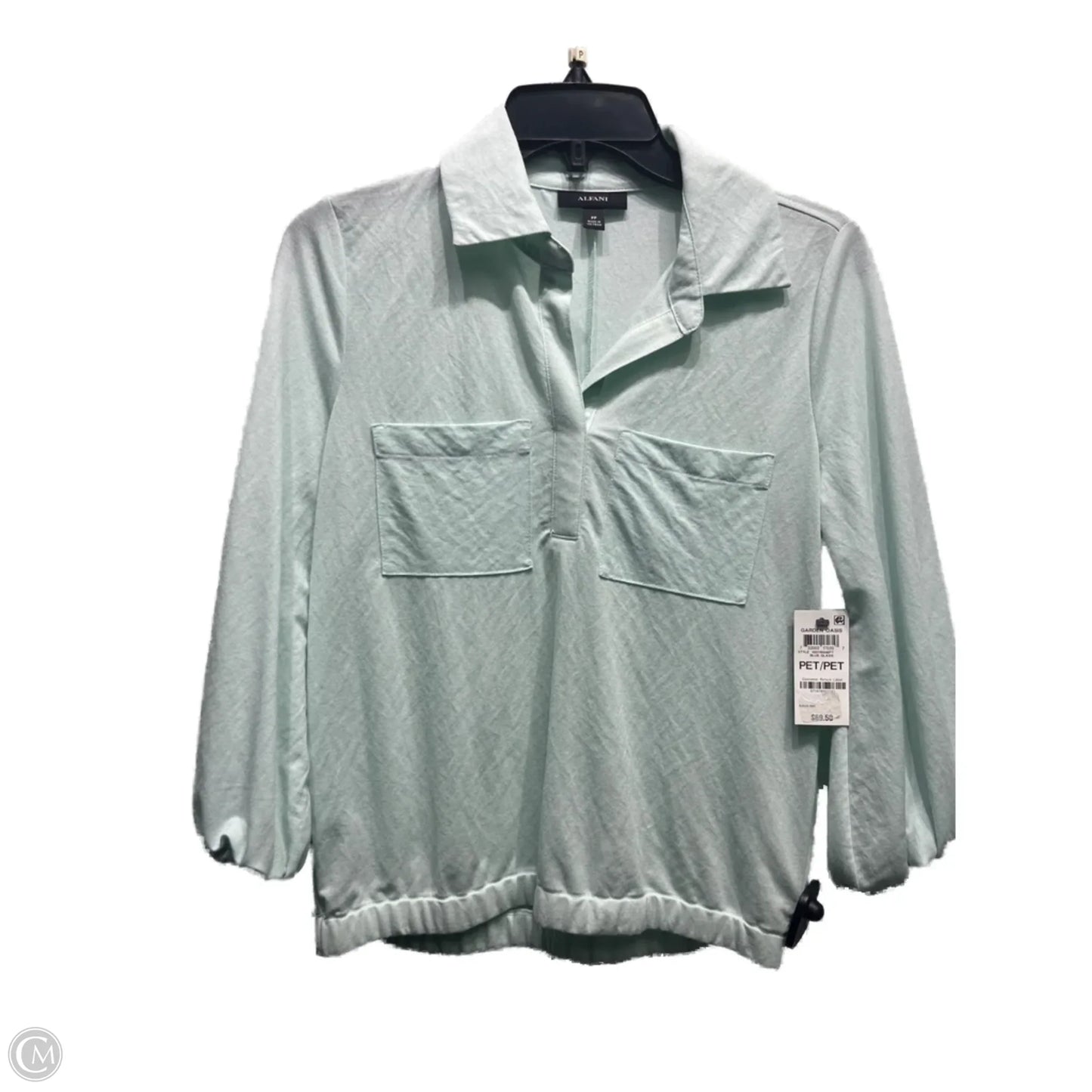 Top Long Sleeve By Alfani In Green, Size: Sp