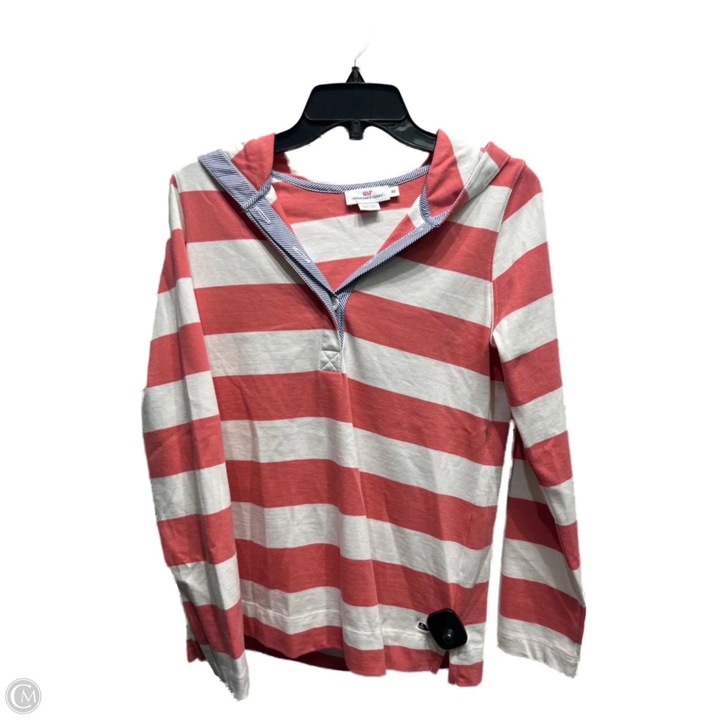 Top Long Sleeve By Vineyard Vines In Blue & Pink, Size: Xs