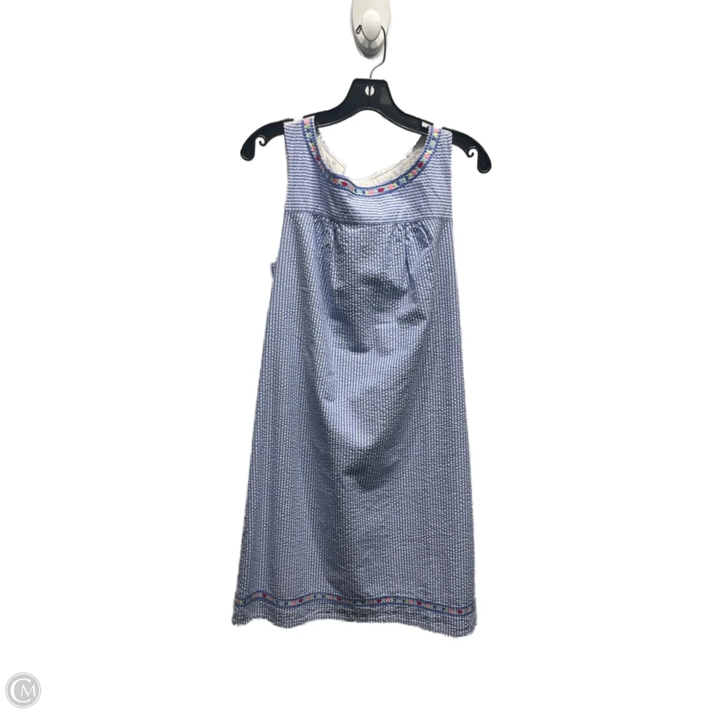 Dress Casual Short By Vineyard Vines In Blue & White, Size: M