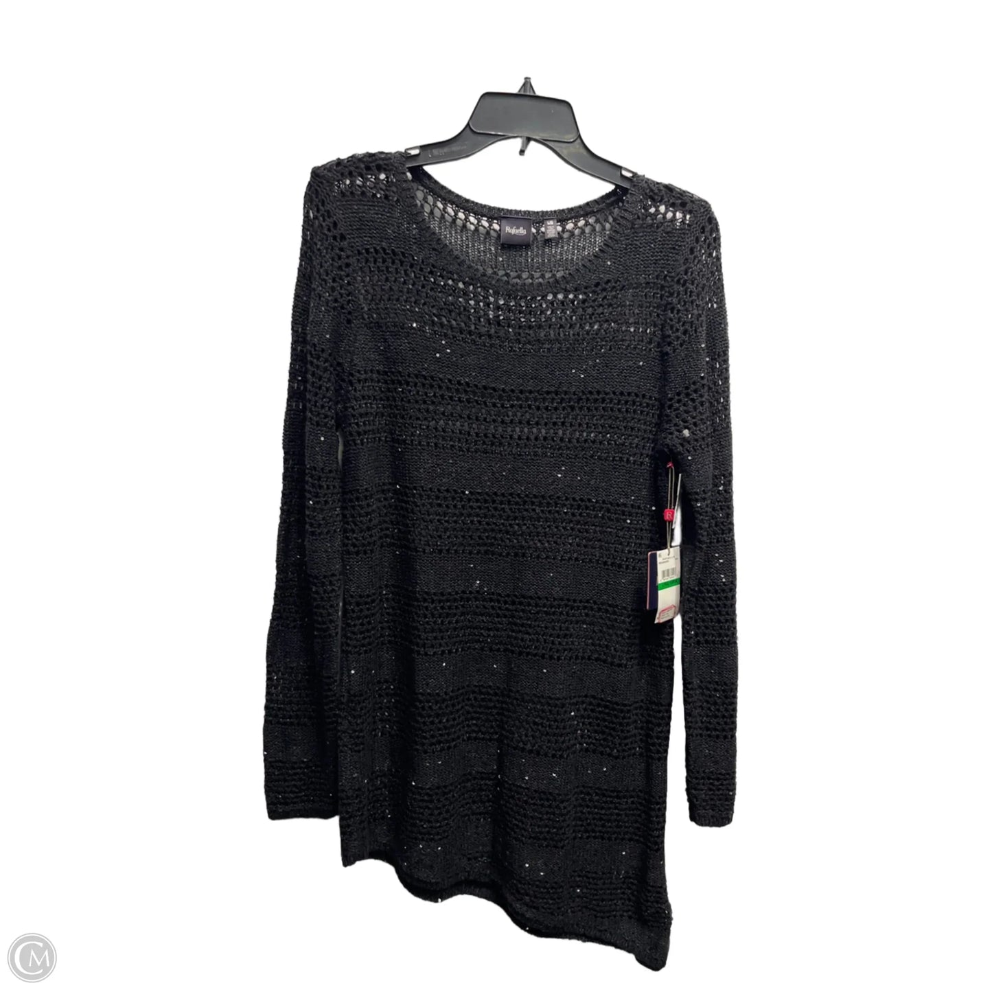 Top Long Sleeve By Rafaella In Black, Size: L