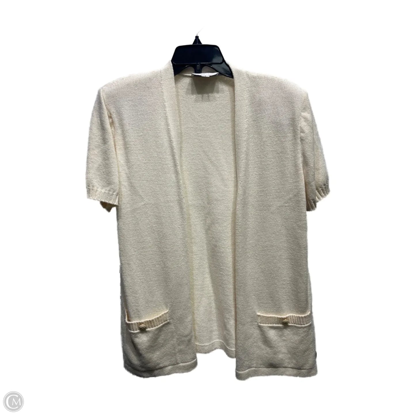 Blazer Luxury Designer By St John Collection In Cream, Size: M