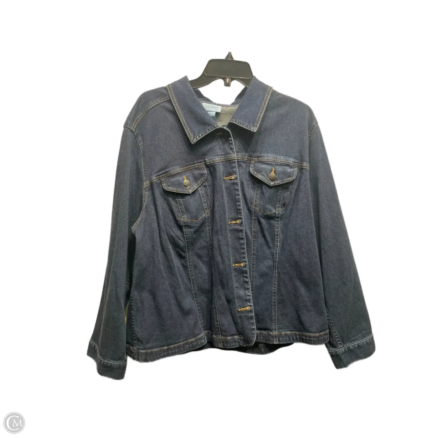 Jacket Denim By Sigrid Olsen In Blue, Size: 3x