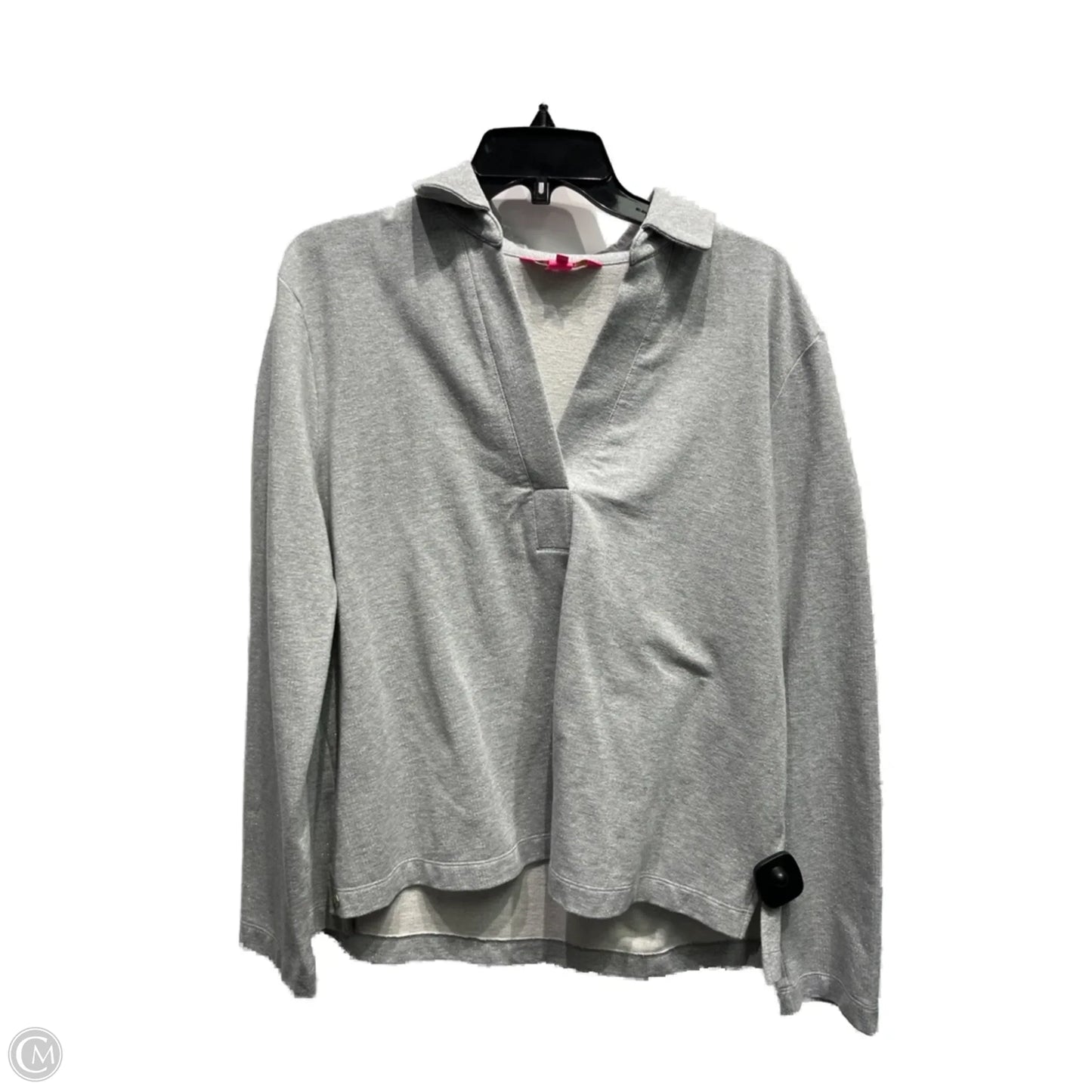 Top Long Sleeve Designer By Lilly Pulitzer In Grey, Size: L