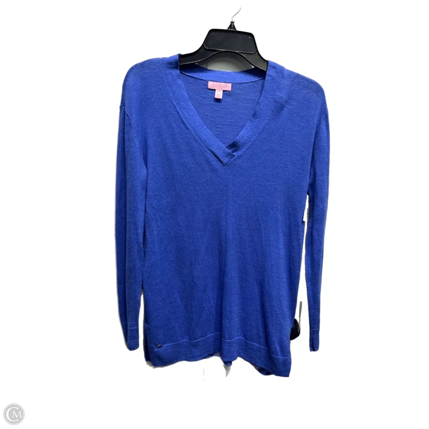 Top Long Sleeve Designer By Lilly Pulitzer In Blue, Size: Xs
