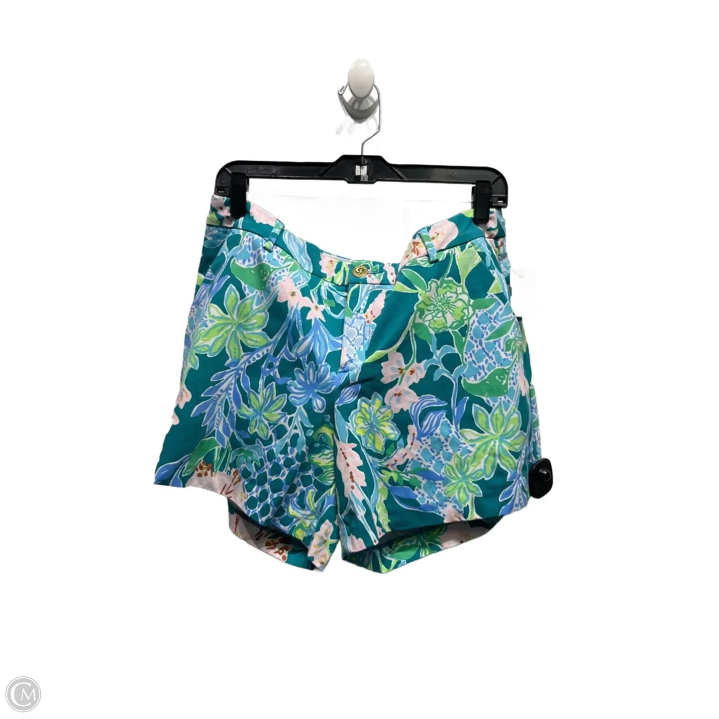 Shorts Designer By Lilly Pulitzer In Blue & Green, Size: 12