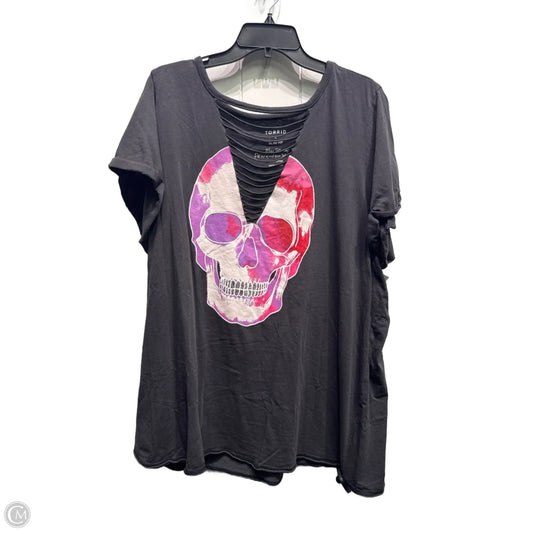 Top Short Sleeve By Torrid In Green & Pink, Size: 3x