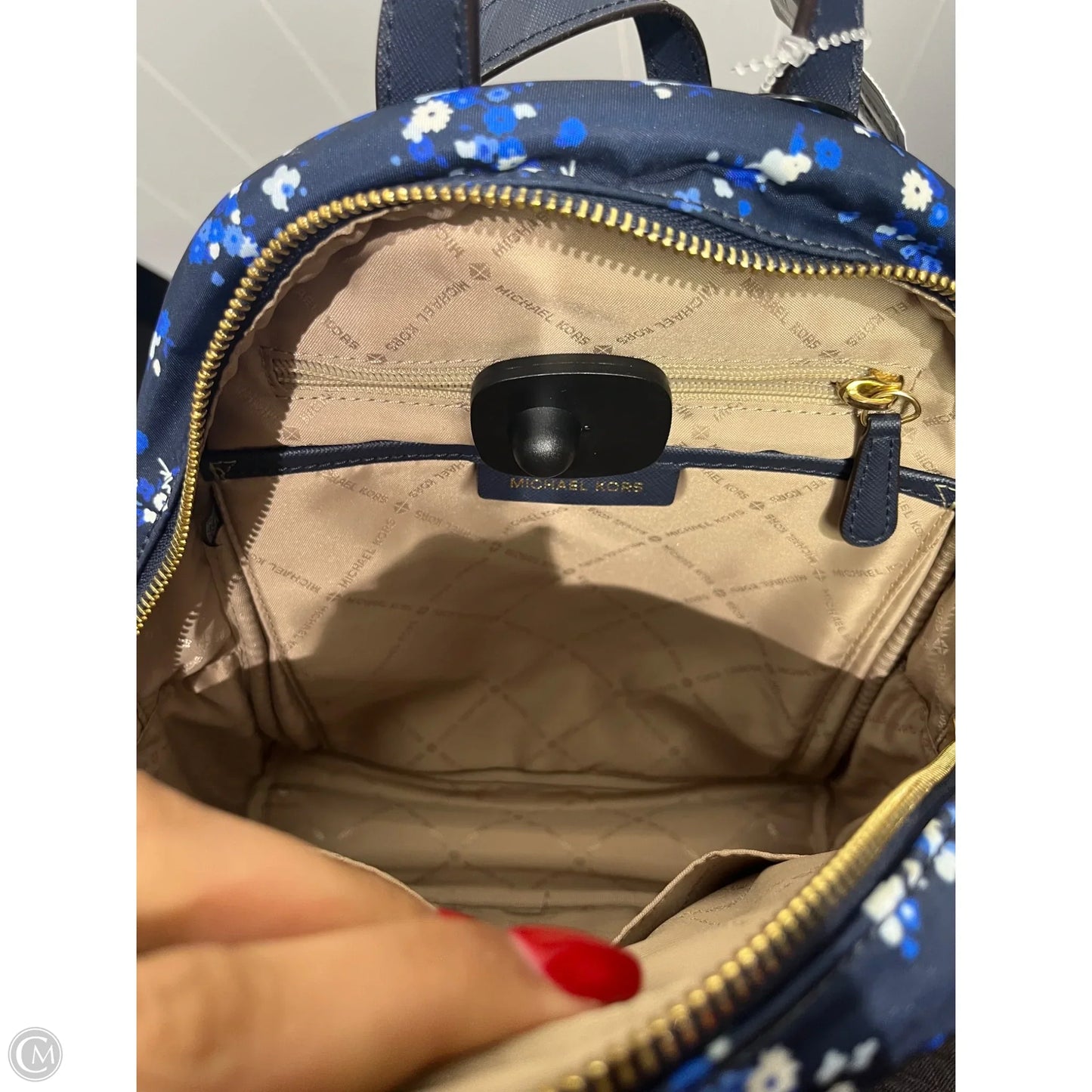 Backpack Designer By Michael Kors, Size: Medium