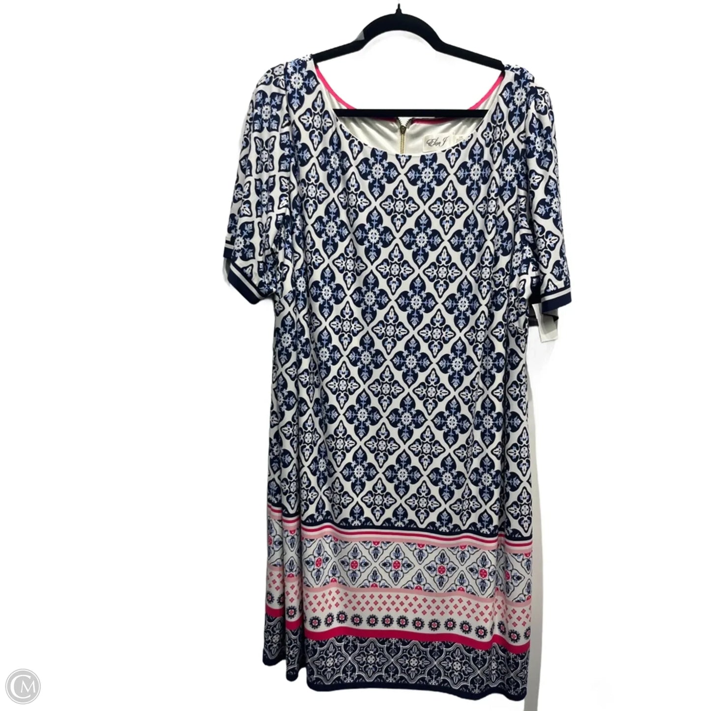 Dress Work By Eliza J In Blue & Pink, Size: 20