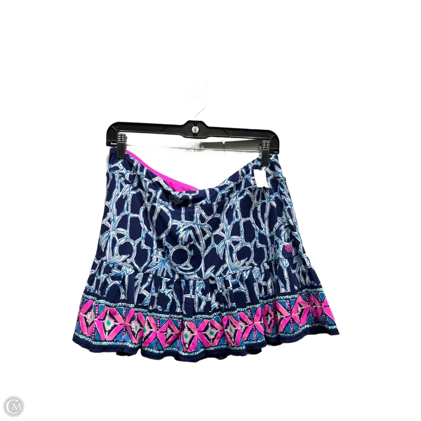 Skort Designer By Lilly Pulitzer In Blue & Pink, Size: L