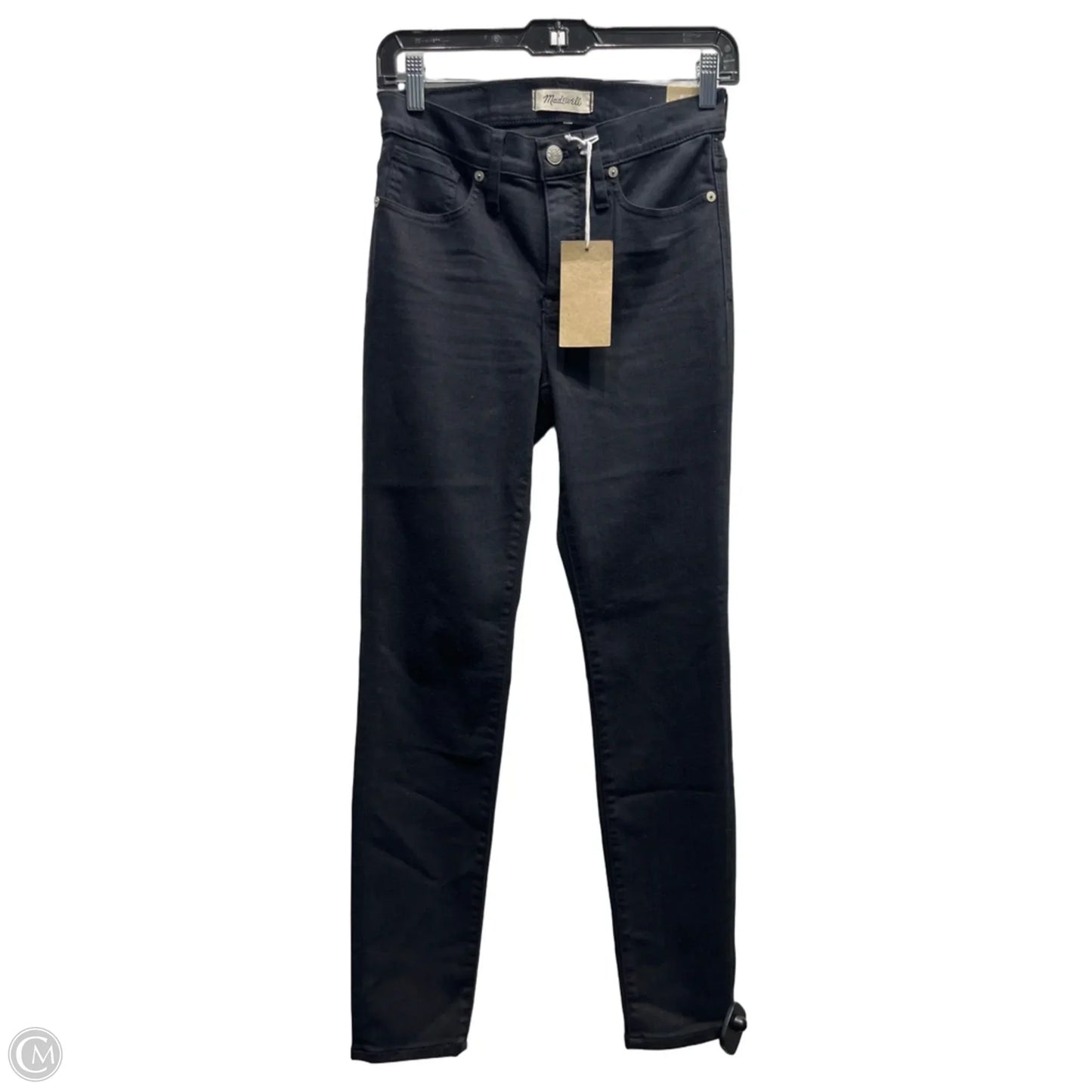 Jeans Skinny By Madewell In Black Denim, Size: 4