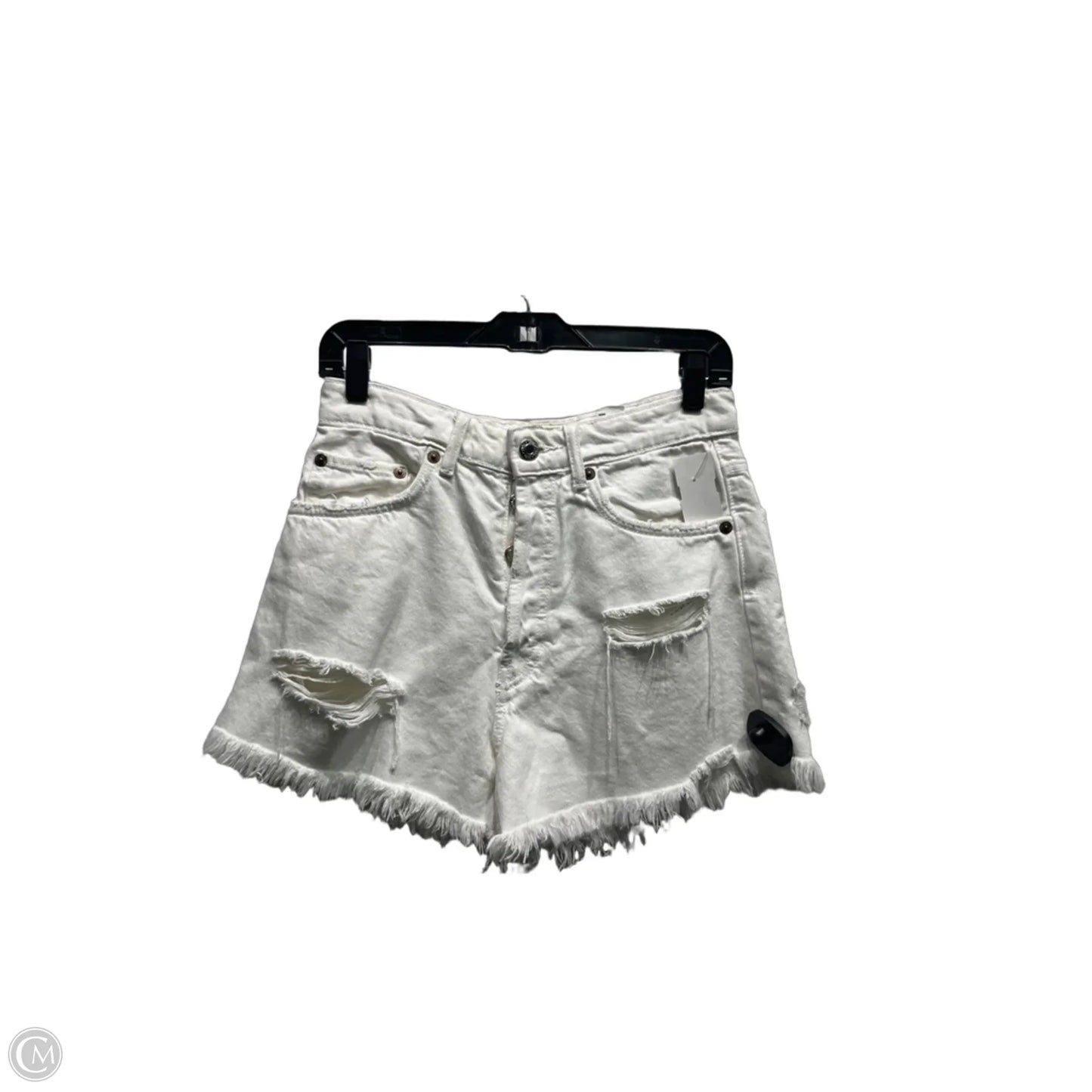 Shorts By Zara In White, Size: 6