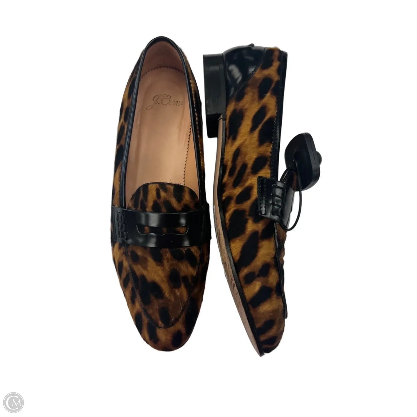Shoes Flats By J. Crew In Black & Tan, Size: 6.5