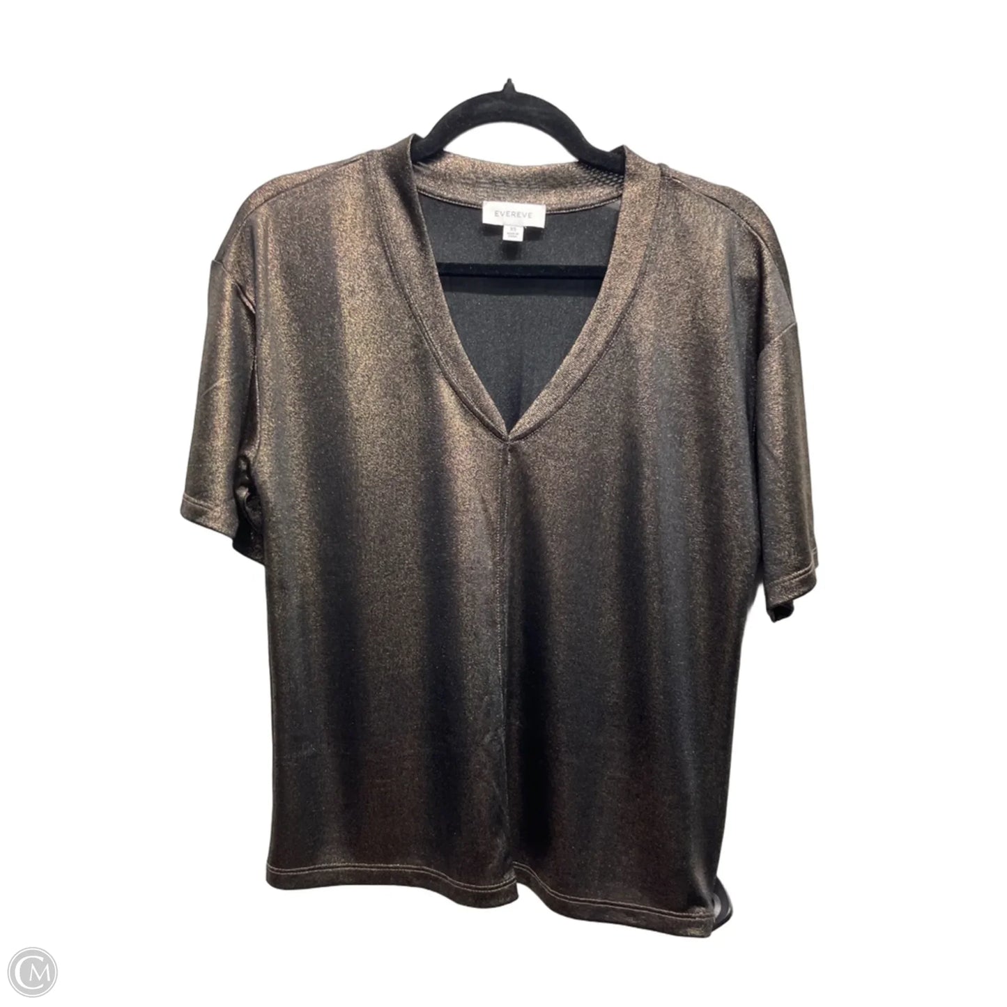 Top Short Sleeve By Evereve In Bronze, Size: Xs