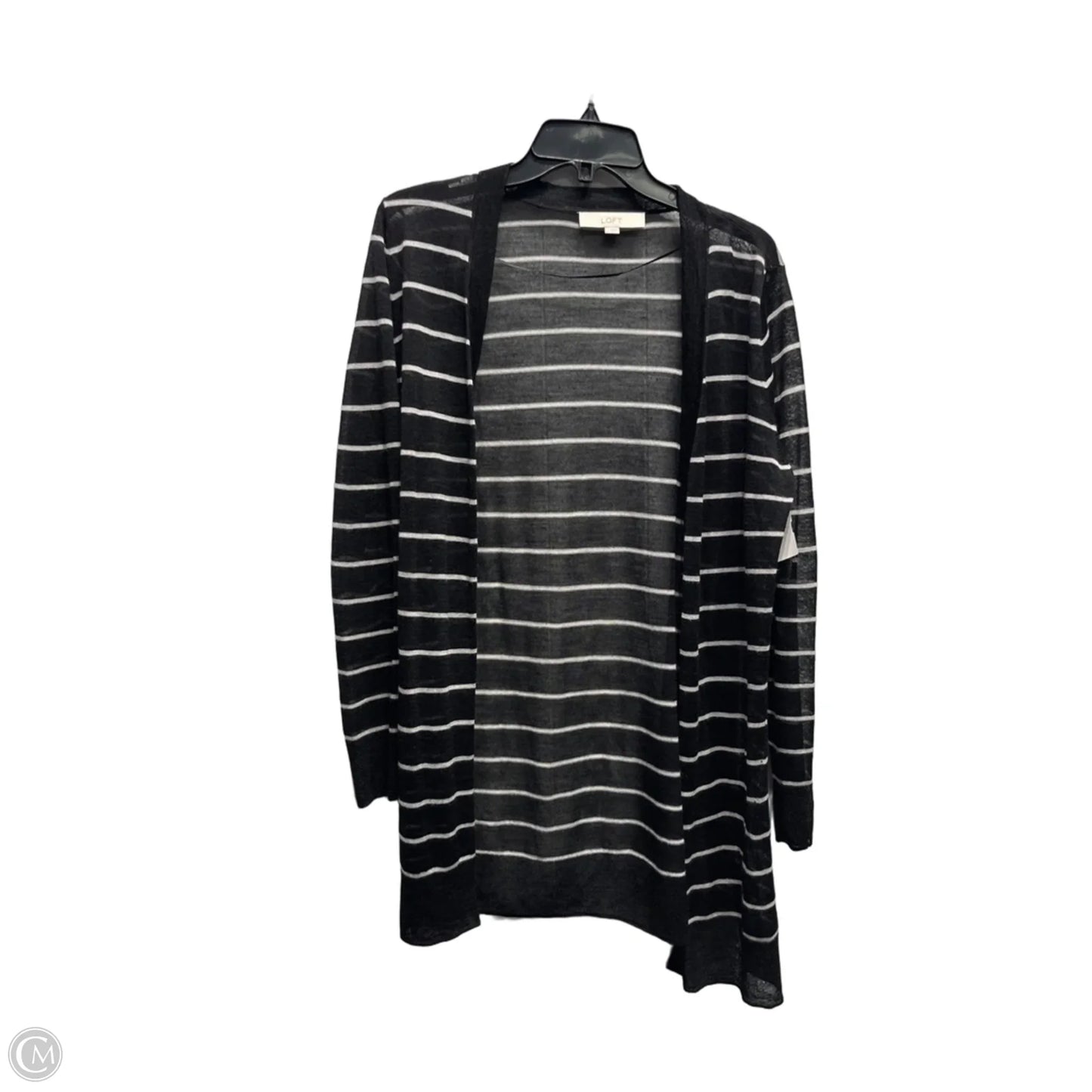 Cardigan By Loft In Black & White, Size: L
