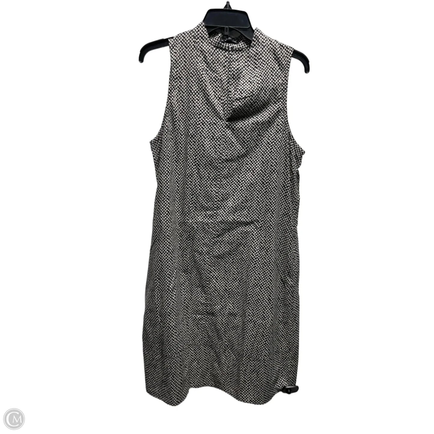 Dress Casual Midi By Eileen Fisher In Black & Cream, Size: S