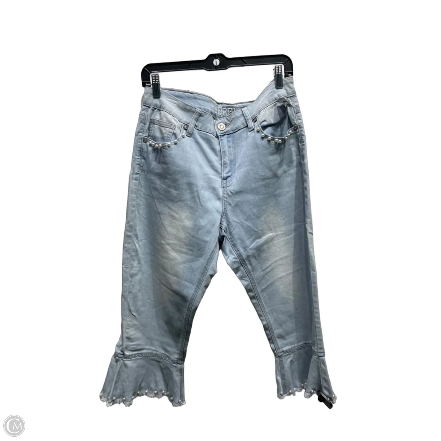 Jeans Cropped By Hydraulic In Blue Denim, Size: 12