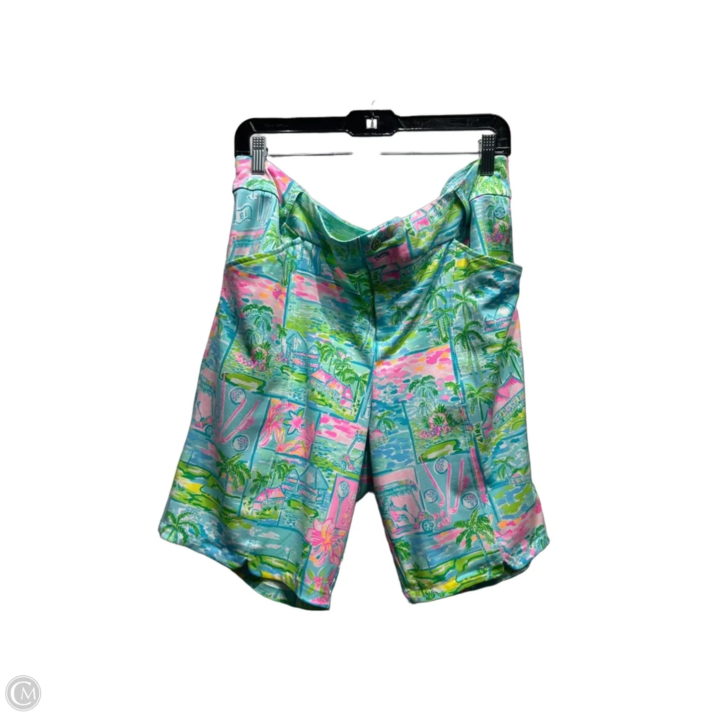 Shorts Designer By Lilly Pulitzer In Blue & Pink, Size: 16