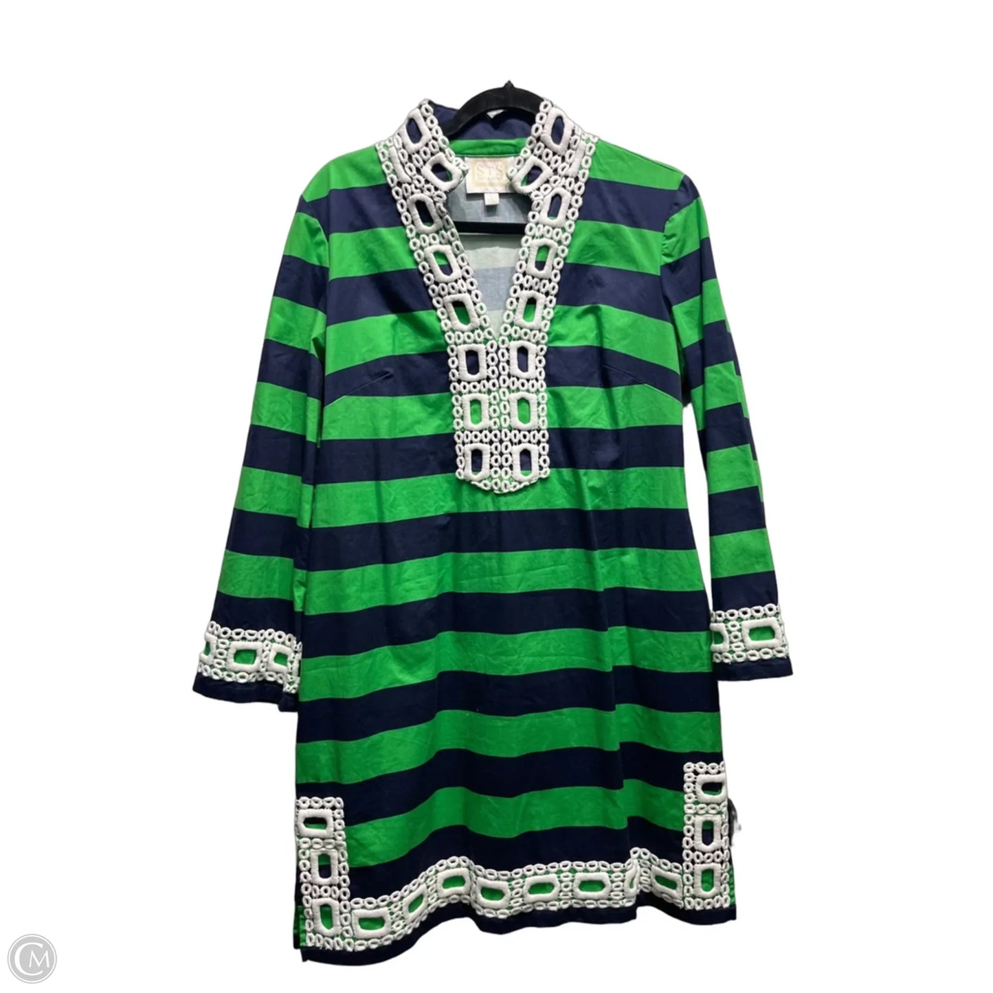Dress Casual Short By Sail To Sable In Blue & Green, Size: L