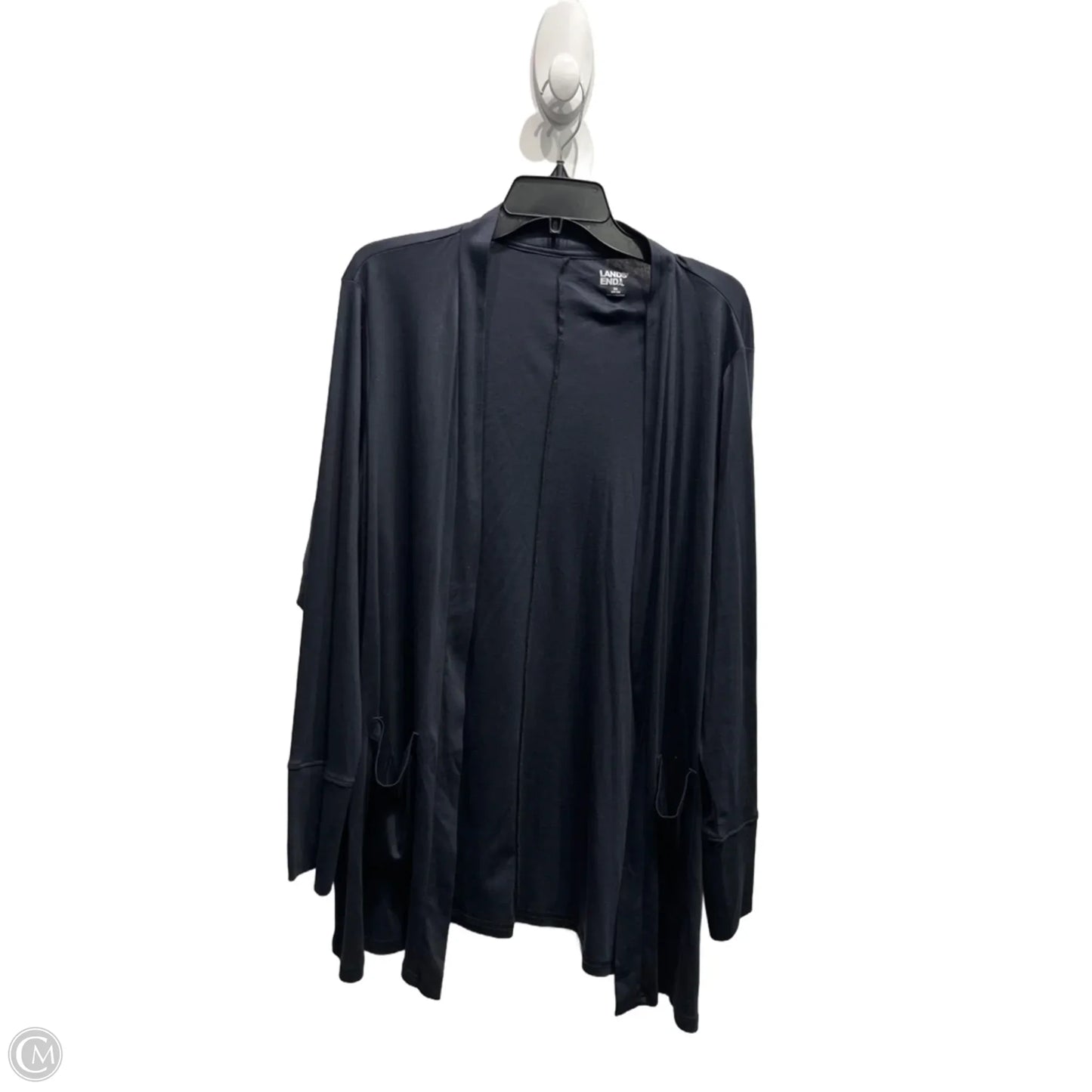 Cardigan By Lands End In Black, Size: 2x