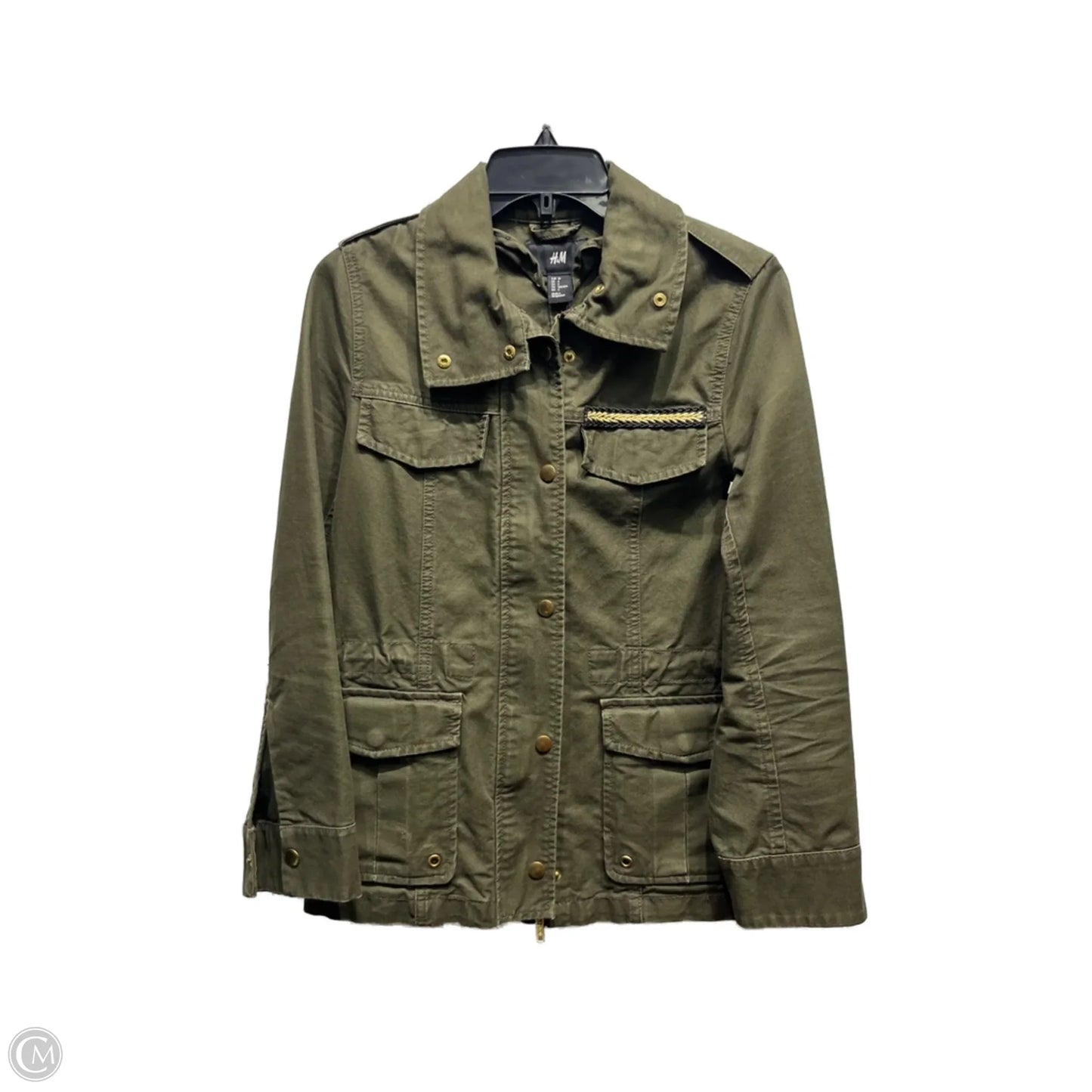Jacket Utility By H&m In Green, Size: 4