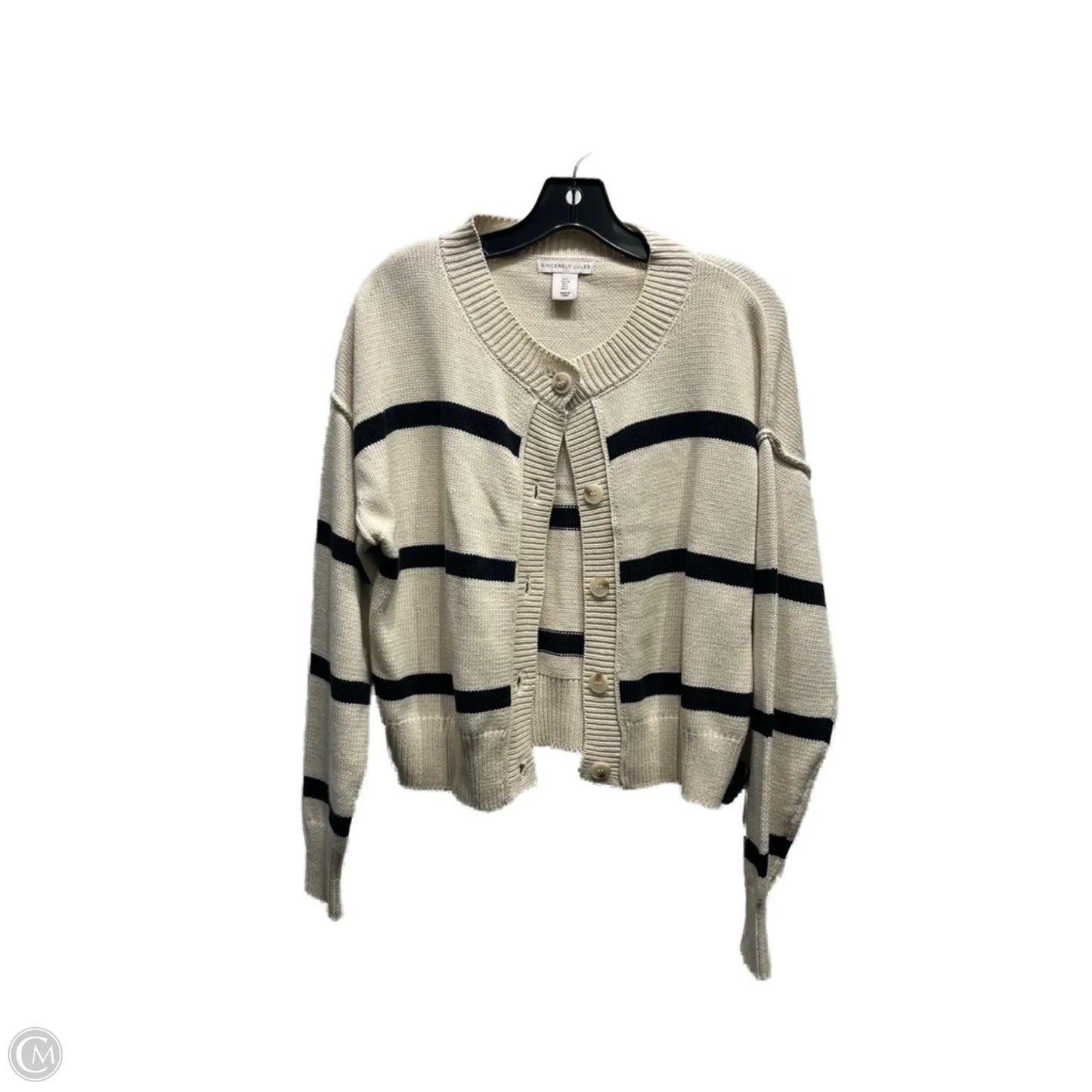Sweater Cardigan By sincerly jules In Tan, Size: L