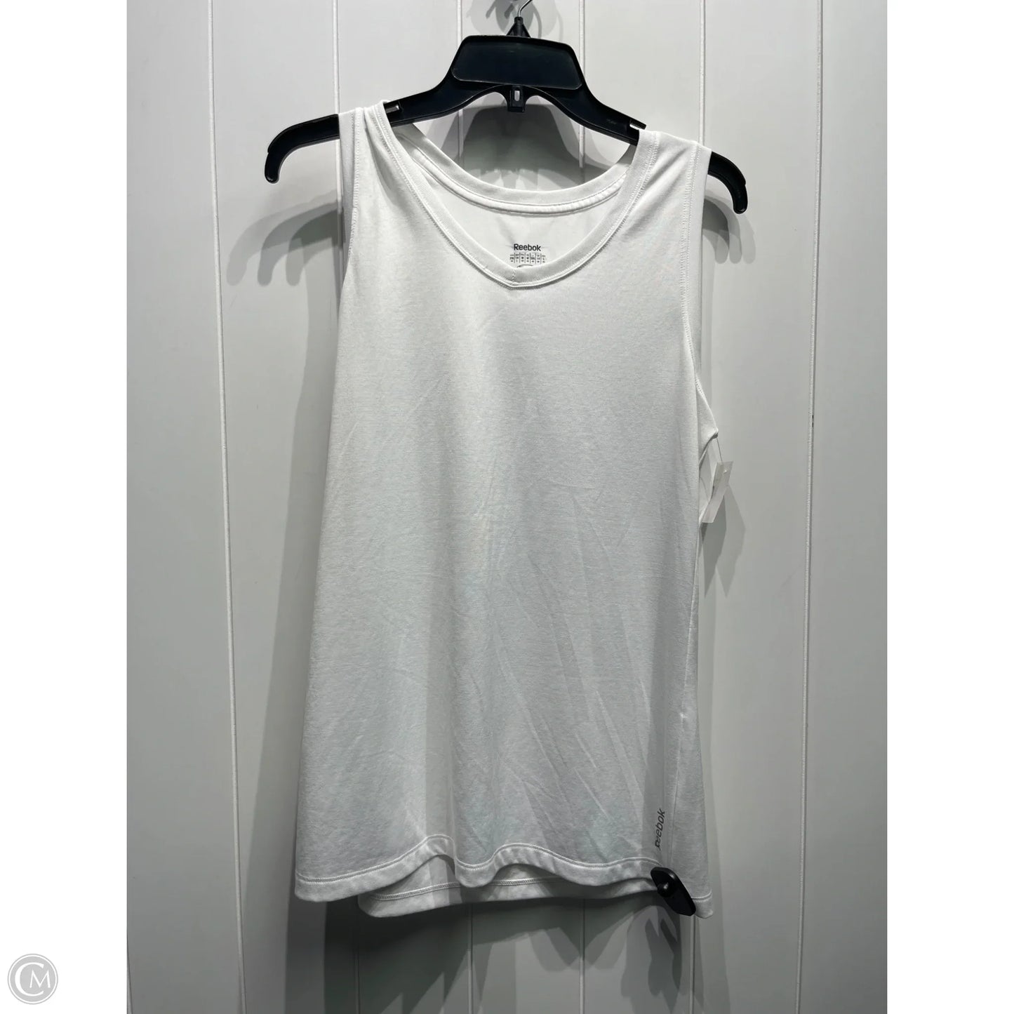 Athletic Tank Top By Reebok In White, Size: L