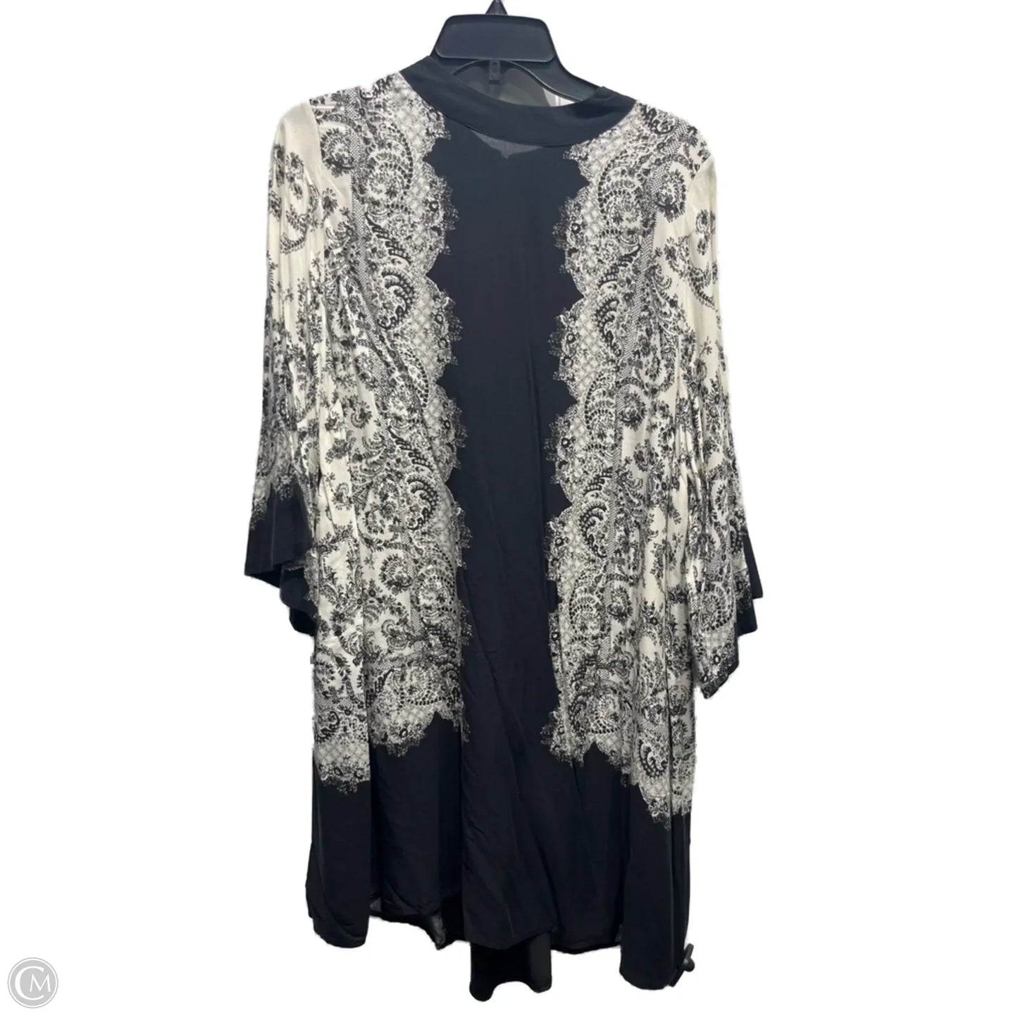 Dress Casual Short By H&m In Black & Cream, Size: 14