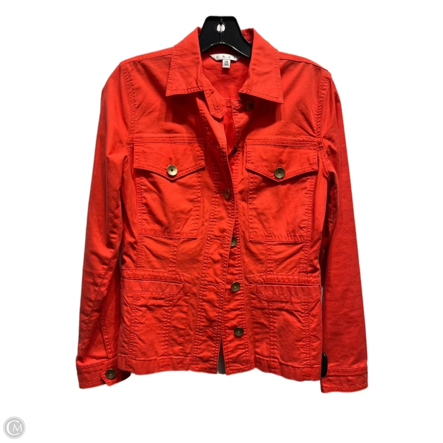 Jacket Utility By Cabi In Orange, Size: Xs