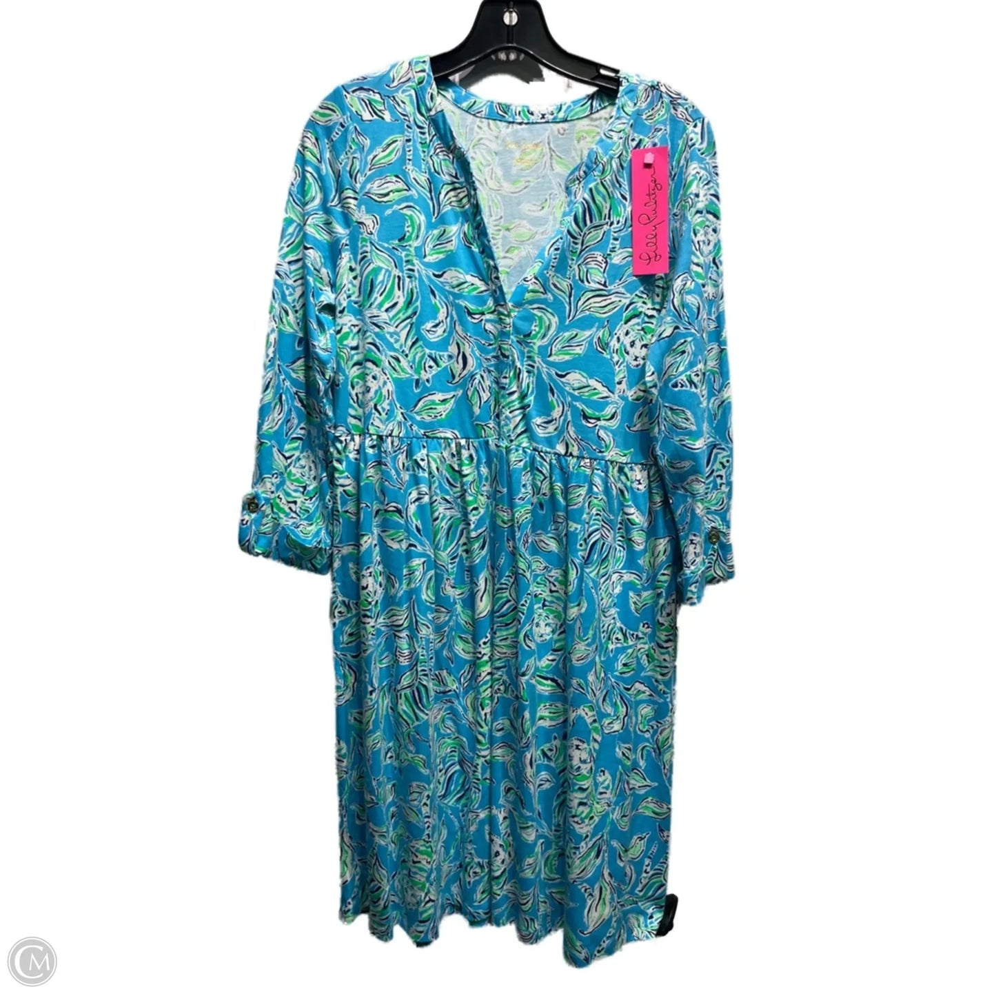 Dress Designer By Lilly Pulitzer In Blue & White, Size: S