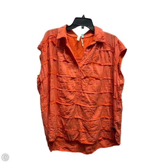 Top Short Sleeve By Pilcro In Orange, Size: 1x