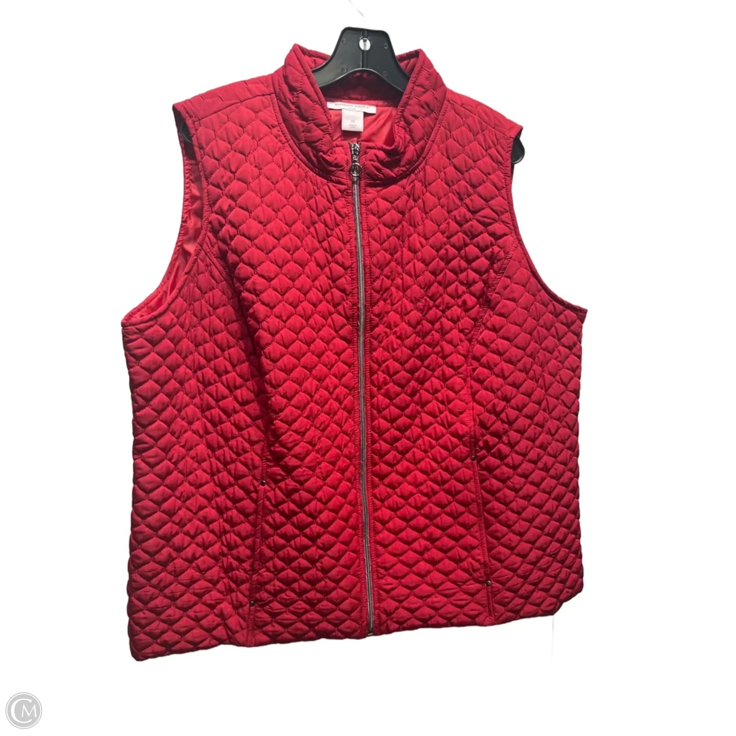 Vest Puffer & Quilted By Allison Daley In Red, Size: 2x