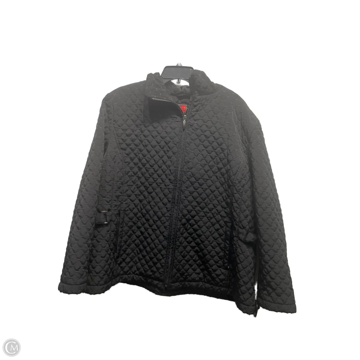 Jacket Puffer & Quilted By Gallery In Black, Size: 2x