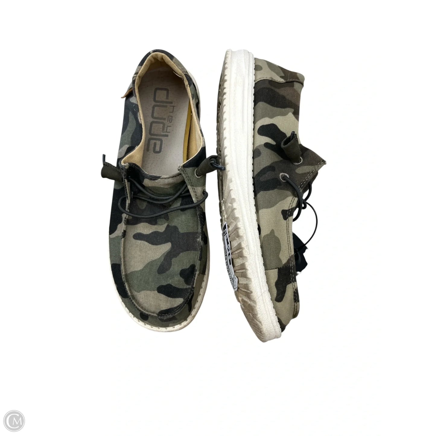 Shoes Flats By Hey Dude In Green, Size: 8