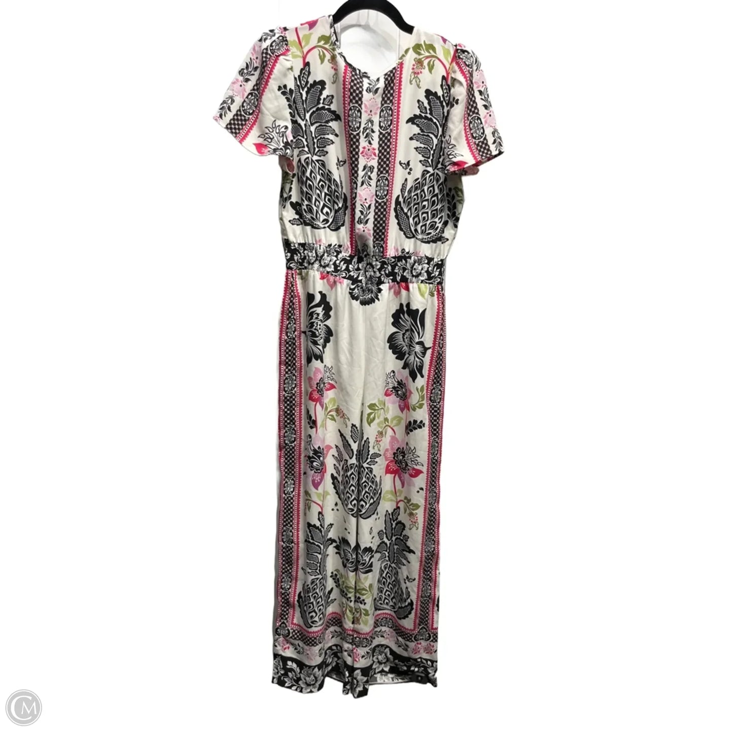 Jumpsuit By Joie In Black & Pink, Size: S