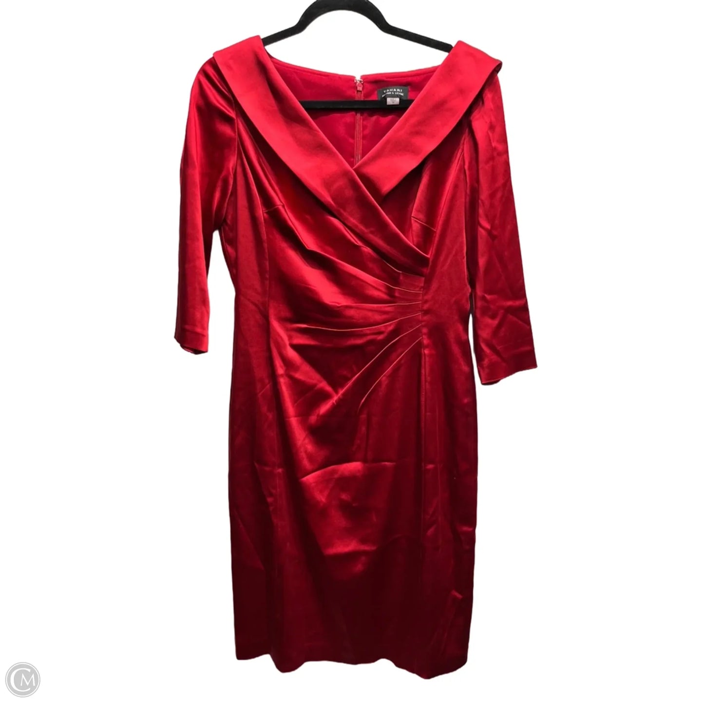 Dress Party Short By Tahari By Arthur Levine In Red, Size: 10