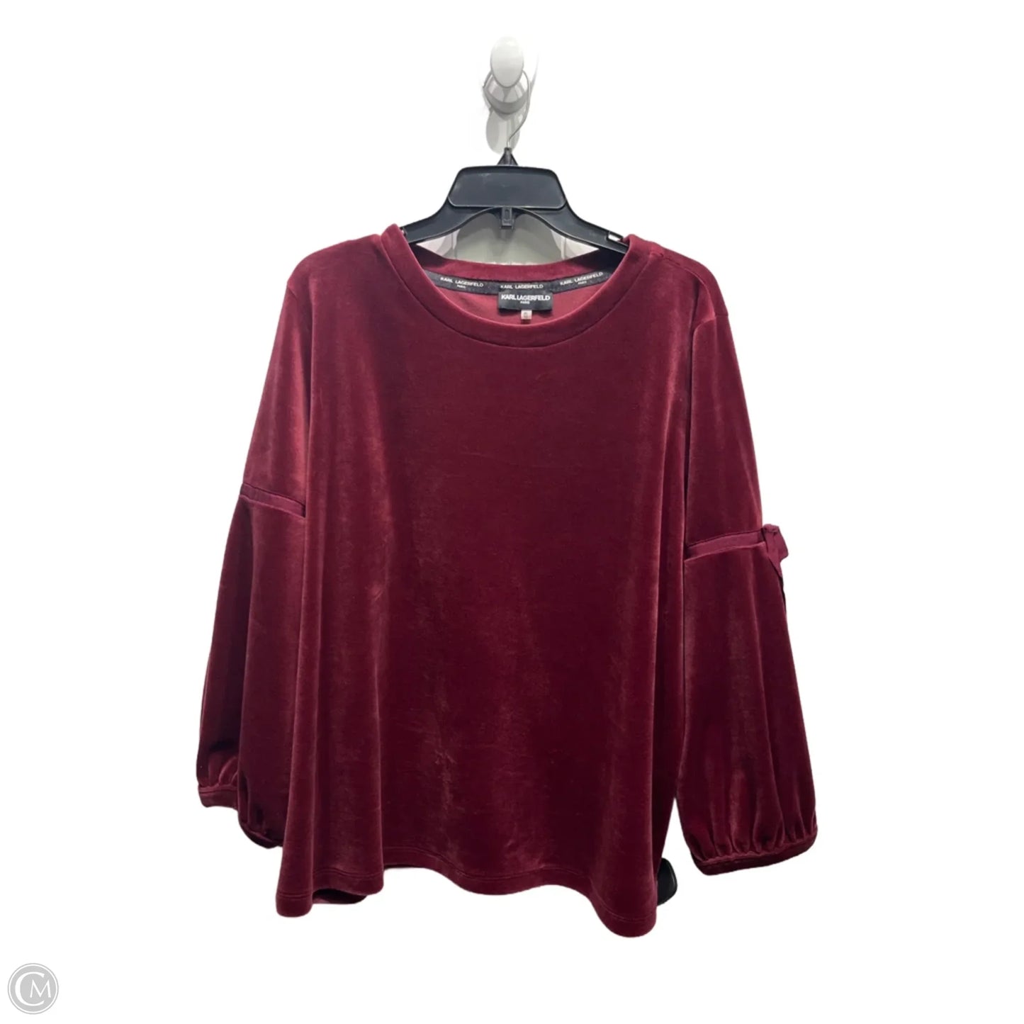 Sweater Designer By Karl Lagerfeld In Red, Size: Xl