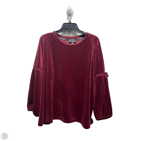 Sweater Designer By Karl Lagerfeld In Red, Size: Xl