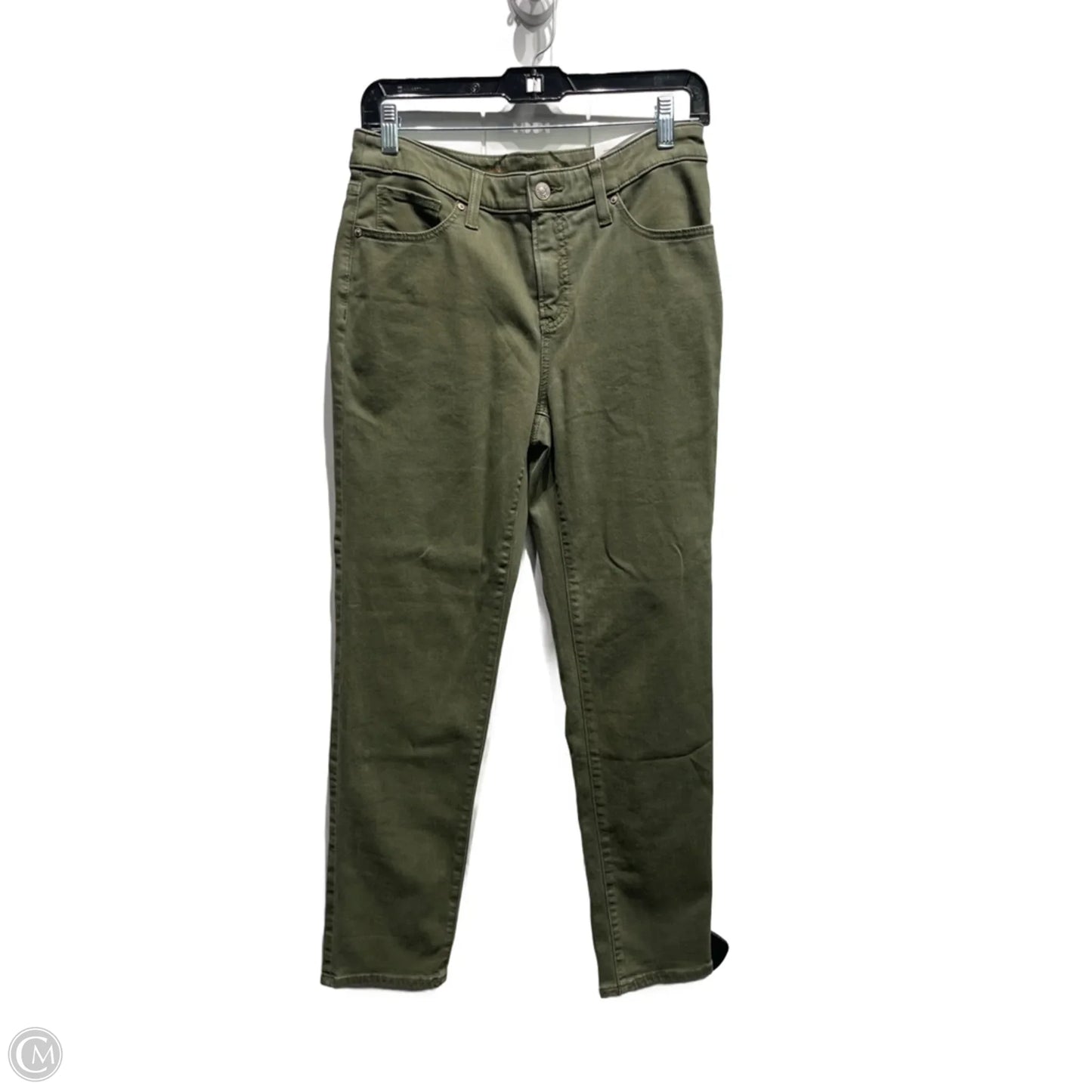 Jeans Straight By Chicos In Green Denim, Size: Xs