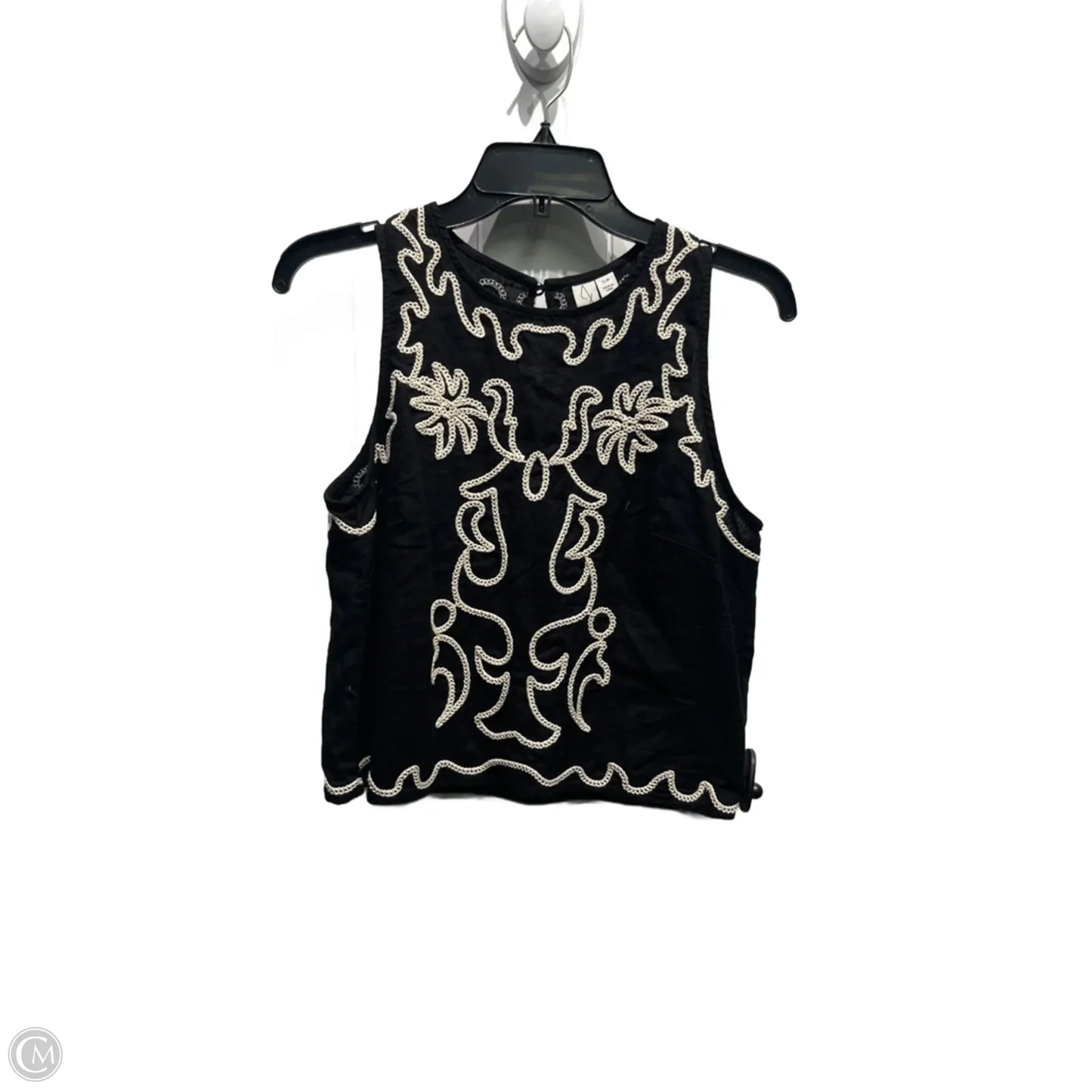 Top Sleeveless By Joie In Black & White, Size: S