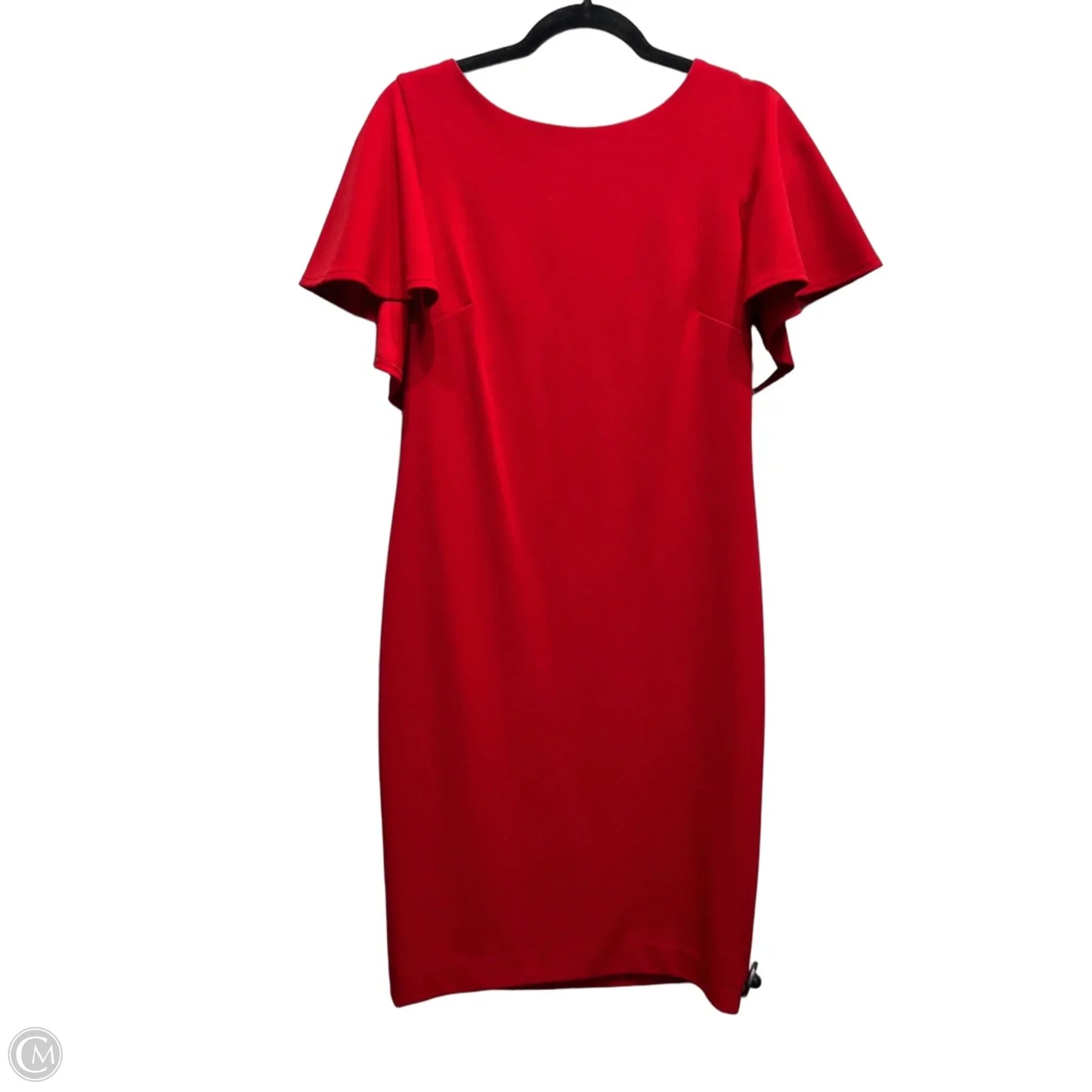 Dress Work By Calvin Klein In Red, Size: 10